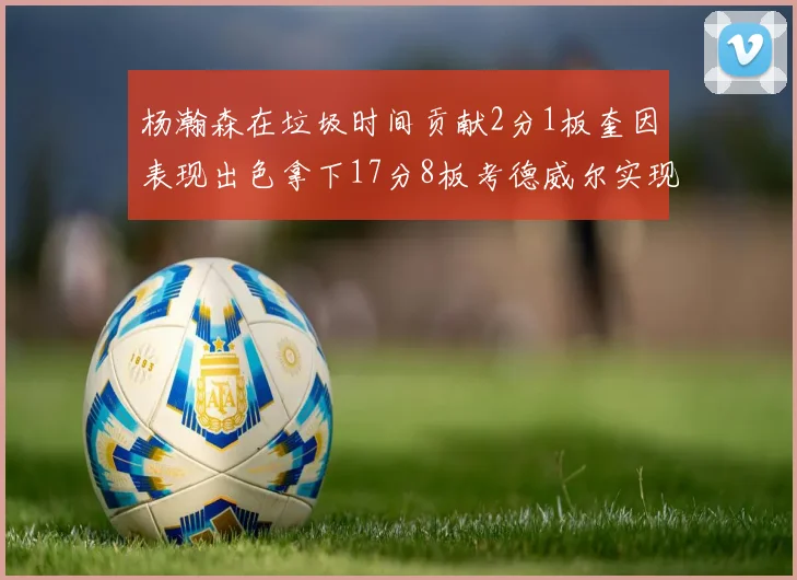 杨瀚森在垃圾时间贡献2分1板奎因表现出色拿下17分8板考德威尔实现双双14板转正
